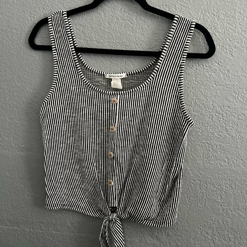 Marshall’s Black and White Tank Top